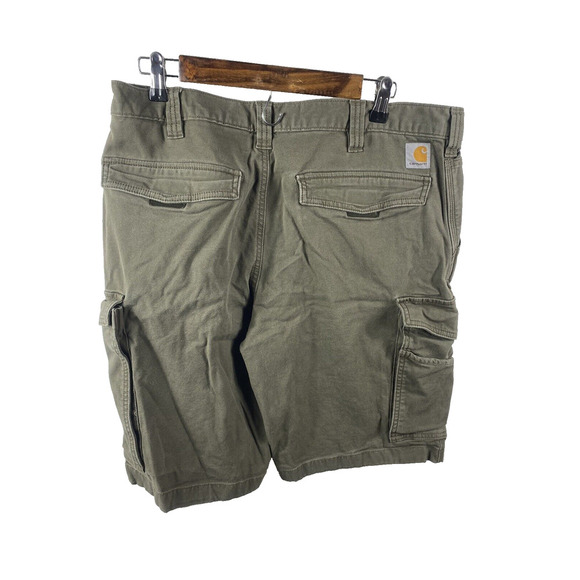 Carhartt Shorts Size 36 Mens Rugged Flex Relaxed Fit Canvas Cargo Work Short - Picture 4 of 8